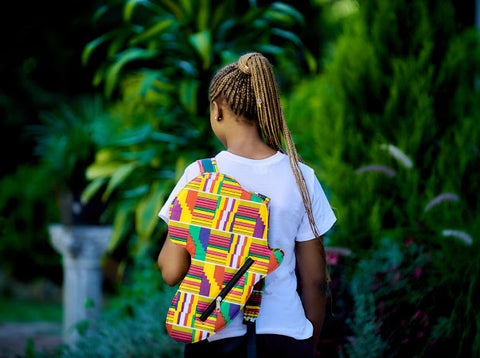 African map wavy bag